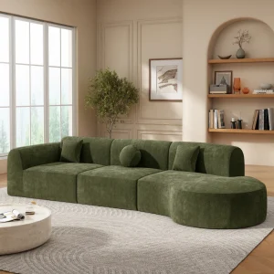 Large Curved Sectional Sofa