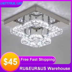 Crystal Led Ceiling Lamp