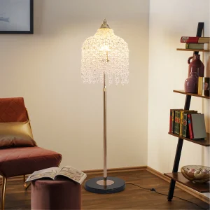 Elegant Crystal Floor Lamp