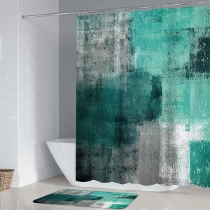 Privacy Protected Shower Curtain Set