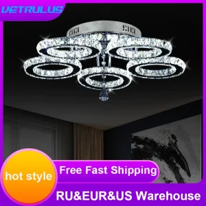 Modern Led Crystal Ceiling Lamp