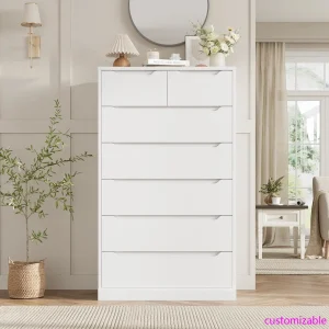 51" Tall 7 Drawers Dresser