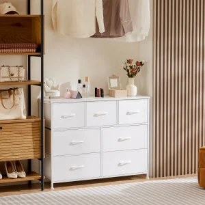 Wardrobes with White Lover Fabric Drawers