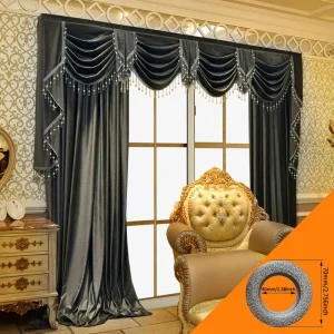2pcs European atmosphere curtain