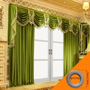 2pcs European light luxury curtain