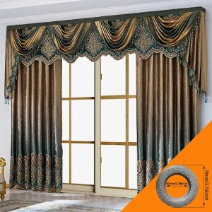 2PCS curtains, European villas, luxury curtains