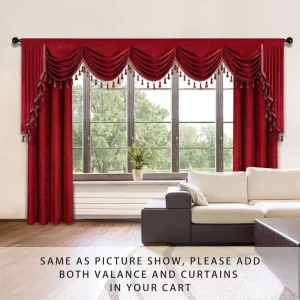 Burgundy Red Valance