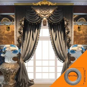 2pcs American blackout curtain